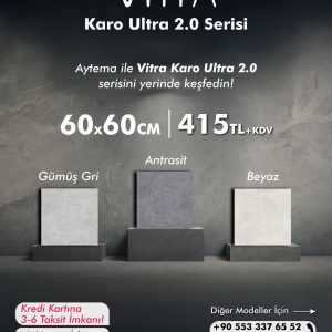 K947654LPR01VTE0 - 60x60 Ultra 2.0 Beyaz LPR Yarı Parlak