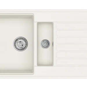 115380002 - Cliff 60 B-TQ 1½B 1D BEYAZ TEQUARTZ EVİYE