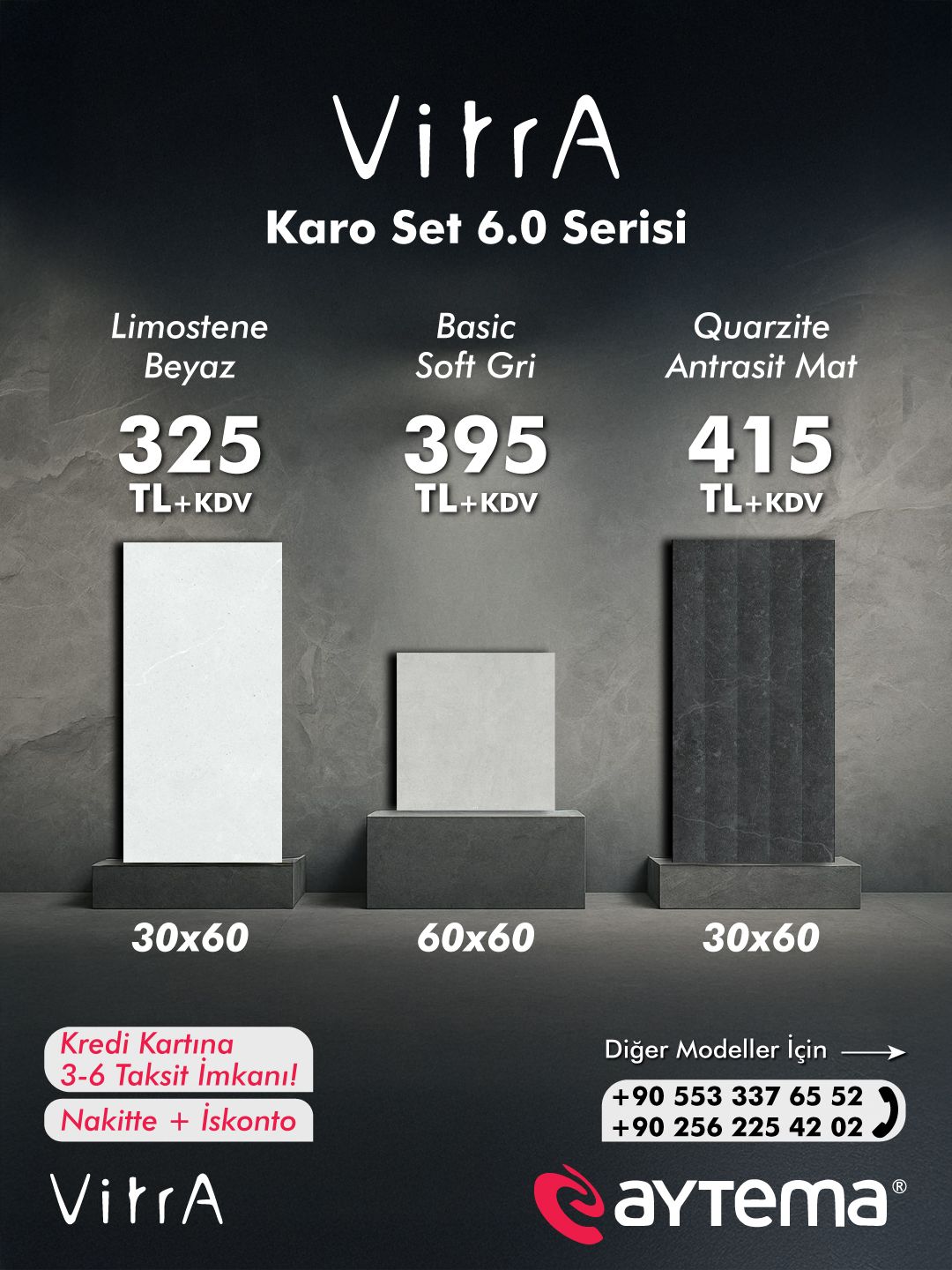 K95077900001VTET - 30x60 Set6.0 Limestone Beyaz Mat nR - Aytema